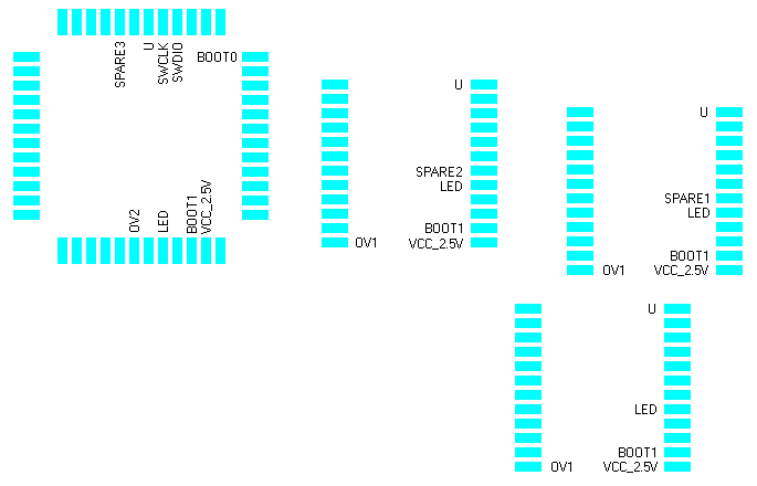 signals available on the pads