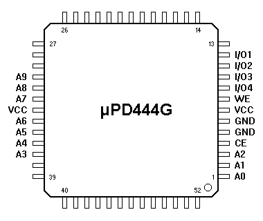 wyprowadzenia kocwek uPD444G